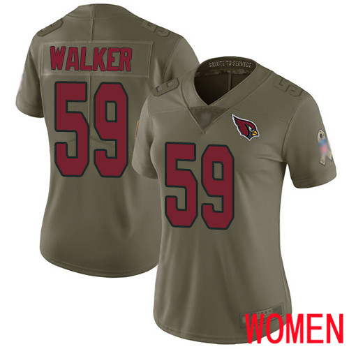 Arizona Cardinals Limited Olive Women Joe Walker Jersey NFL Football #59 2017 Salute to Service->arizona cardinals->NFL Jersey